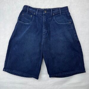 Flip Flop Denim Shorts 32 Blue Vintage Pleated Baggy Skater Mens